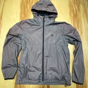 Billabong Transport Jacket Brown Purplish Windbreaker Mens Medium
